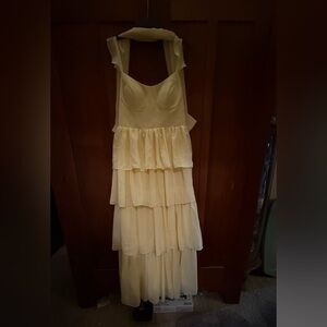 Elegant Cream Tiered Dress